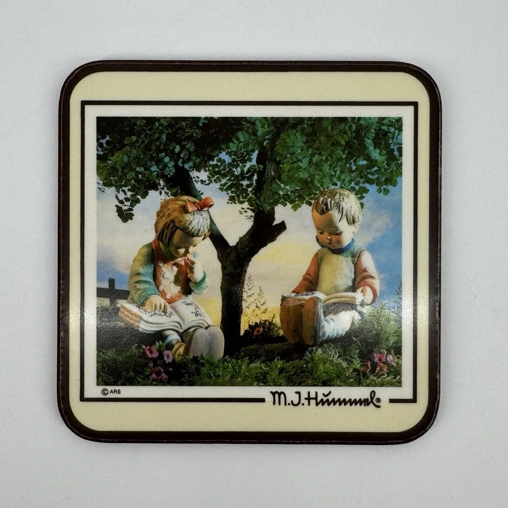 Vintage 1986 Hummel Coasters Set of 6 M.J. Hummel Papernell Made England Cottage